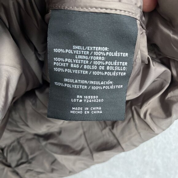 NEW 32 Degrees Heat Womens Puffer Jacket With Hood Large Mauve - Picture 6 of 10